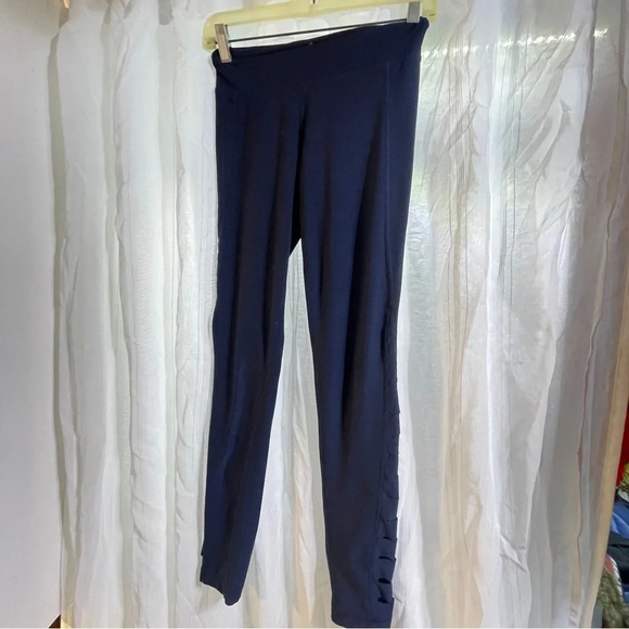 2 for 25 90 degrees leggings navet blue with slits up leg size youth large - Picture 6 of 6